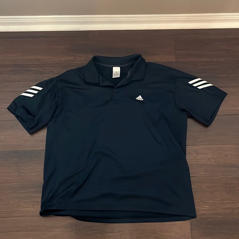 Adidas blue polo